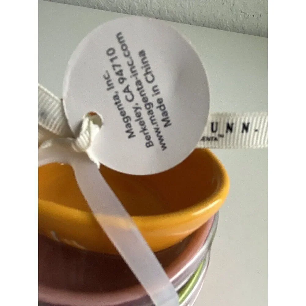 Rae Dunn‎ Vegetable Measuring Cup Set Of 4 Ceramic NEW